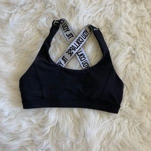 Til You Collapse branded sports bra S